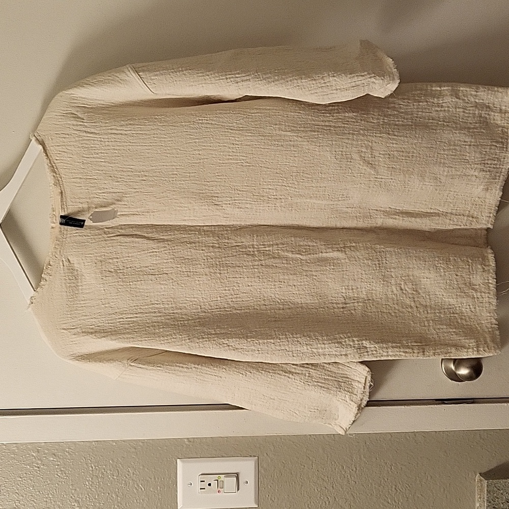 Zara cloth like plain shirt. Size S